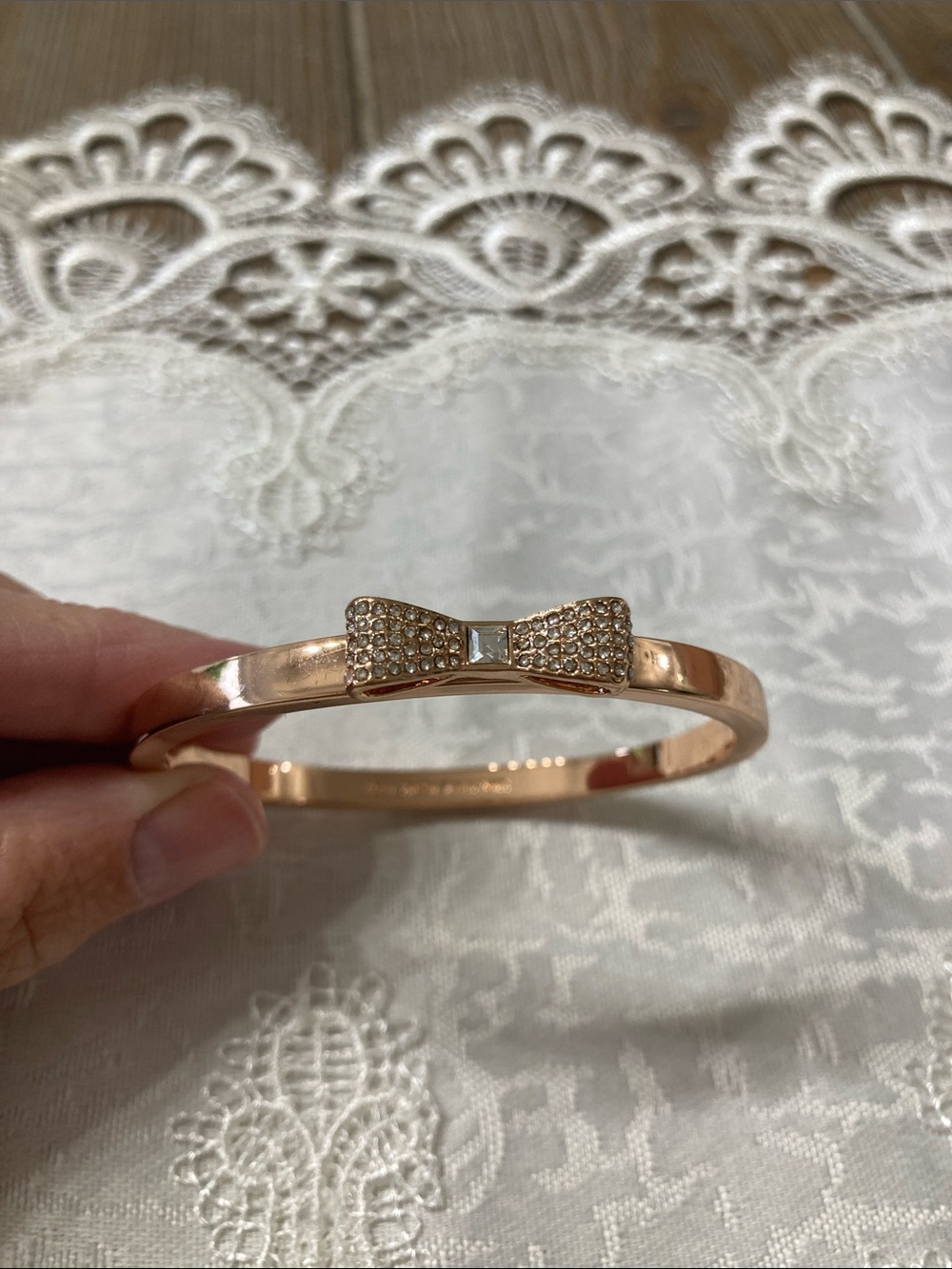 Rose gold Kate spade ready set bow bracelet - Picture 3 of 11